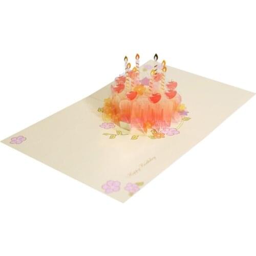 3D Pop-up Christmas Tree Castle Greeting Cards Birthday Postcards Invitations 11UA