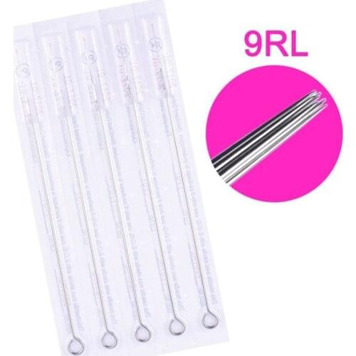 5 /50/100 sticks 9RL tattoo needle Premium Tattoo Needles for DIY Hand Poke Stick