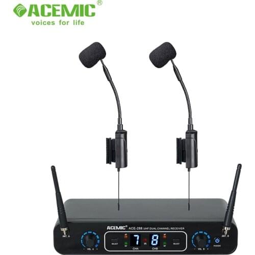 ACEMIC ACE-288 AT-5 wireless musical Instruments microphone for accordion,acoustic guitar, stringed instrument