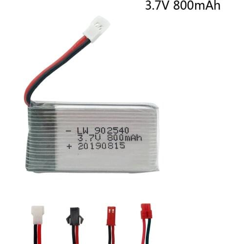 3.7V 800mAh Lipo Battery 902540 For Syma X5SC X5HC X5HW X5UW MJX x400 X300C X800 RC Quadcopter Drone Spare Part 3.7V Battery