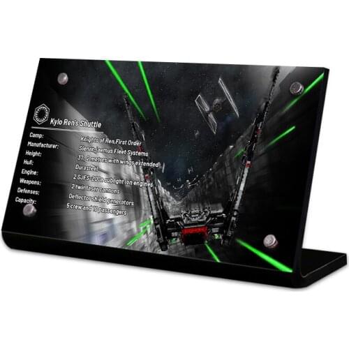 Acrylic Display Stand Brand For 75256 Starship Kylo Ren’s Shuttle Toys Building Blocks