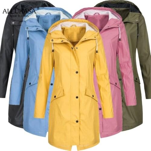 Allukasa Women's Long Raincoats