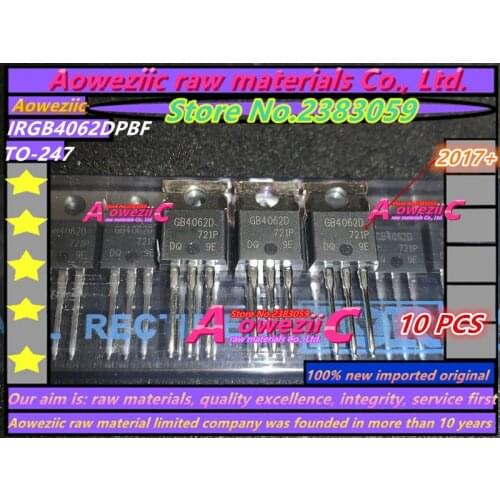 Aoweziic 2017+ 10 PCS - 50 PCS 100% new imported original IRGB4062DPBF GB4062D TO-220 IGBT diode 600V 48A