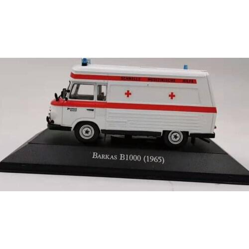 1/43 Scale ATLAS 1/43 Barkas B1000 Diecast Metal Car VAN truck Model Toy For Kids Gifts Collection Original Box Static display