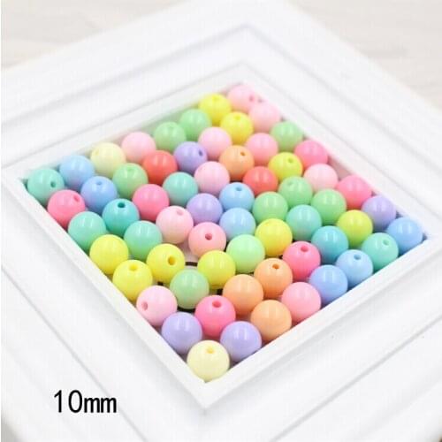 Free shipping 10mm 50pcs 28 colors, Acrylic Candy Beads,Round Shape Beads, Kids Beads, bracelet necklace Jewelry Making DIY