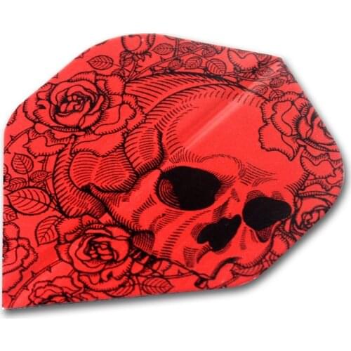 CUESOUL DHOLE Series 5 Set Design Red Skull Dart Flights Wholesale For Steel Tip Darts and Soft Tip Darts