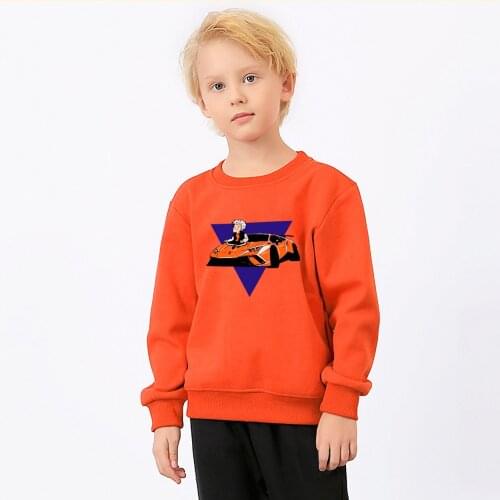 Child Sweatshirt Hoodie Merch A4 Lamba Print Kids Sweatshirt 2021 Summer Autumn Boys Girls Long Sleeve Clothes Shirts Cotton