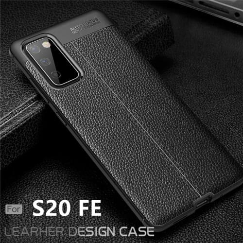 For Samsung Galaxy S20 FE Case For Samsung S20 FE TPU Leather For Fundas Samsung A12 A02S A51 A71 A41 A51 A71 S21 S20 FE Cover