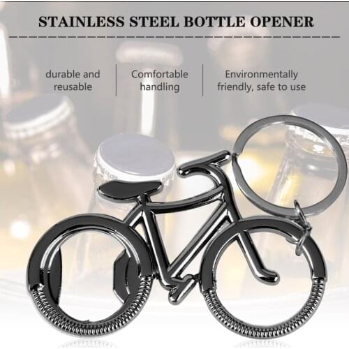Hot Bicycle Beer Bottle Opener Cute Key Rings For Bike Lover Wedding Anniversary Party Gift Metal Key Chains Hanging Accessories