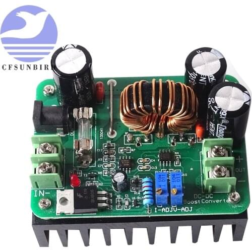 600W Boost Module Power supply DC-DC Step up Constant Current Voltage 10-60V to 12-80V 12V 24V 48V 72V Booster Converter