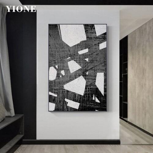 Modern Abstract Black Thick Lines Canvas Painting Nordic Minimalist Art Wall Picture Poster Prints for Living Room Bedroom Decor