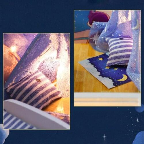 DIY Creative Dollhouse with Realistic Furniture Kit w/ LED Light Battery Case Wooden Crafts Themed Cottage Doll House Toys Gift