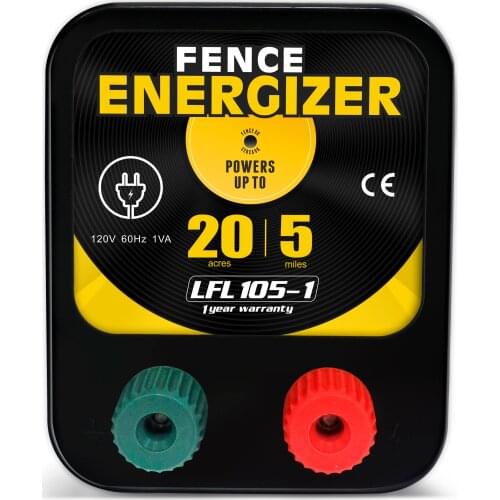 Lydite Electric Fence Energizer Fencing Charger AC Powered 5 Mile 20 Acres