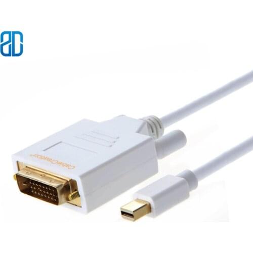 Mini DP To DVI Cable Mini DisplayPort To DVI Adapter Cord for MacBook 2009-2015 Serial IMac Mac Mini Dell HP Surface Laptop