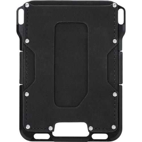 2021 Men Vintage Business Horse Skin Aluminum Alloy Card Bag Brand RFID Outdoor Metal Wallet Casual Smart Wallet high quality