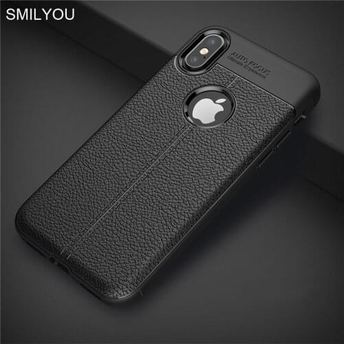 SMILYOU soft TPU case for iPhone X XR XS Max cases ultra thin black matte case for iPhone XS shockproof mobile phone cover