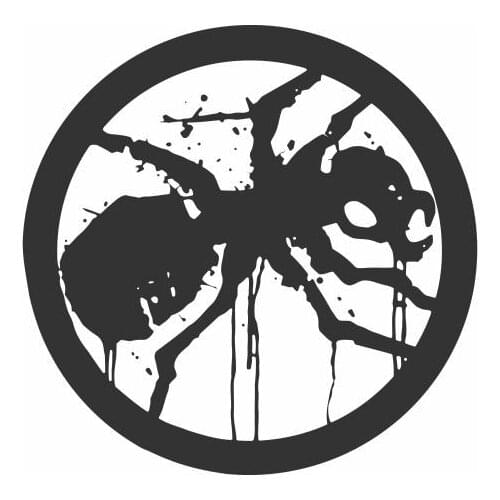 Black Spider Trapped Inside The Ring Prodigy Car Sticker For Car Rear Windshield Decoration Removable FA177