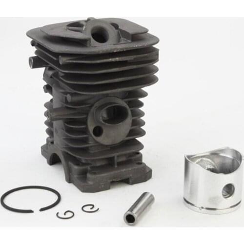 40mm H142 Cylinder Piston Assembly Chainsaw Cylinder Piston Kit with 5pcs Replacement Parts, Gasoline Saw Accessories