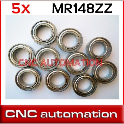 5pcs MR148ZZ Deep groove ball bearing,bearing steel 8X14X4 mm MR148 2Z radial shaft
