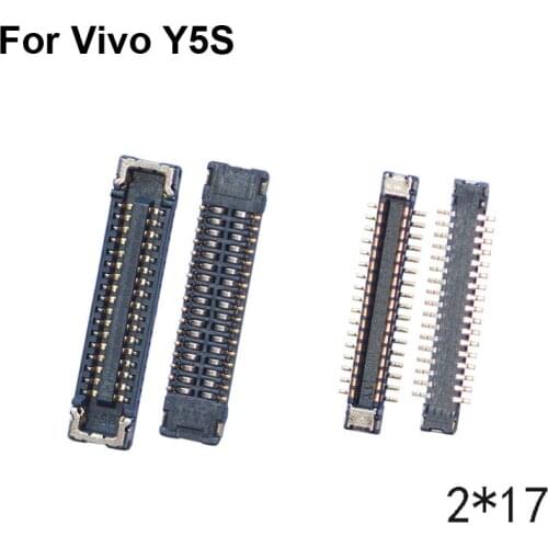 2pcs FPC connector For Vivo Y5S LCD display screen on Flex cable on mainboard motherboard For Vivo Y 5S VivoY5S