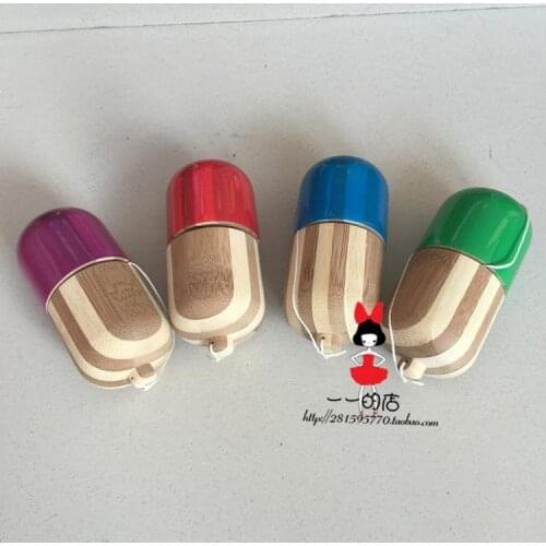 TWB retail The pill shape kendama bamboo making degradable Outdoor Adult educational