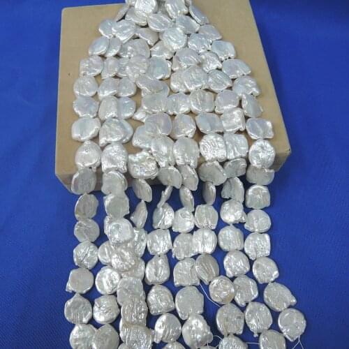 Pearl beads,100% Nature freshwater loose pearl with near-square baroque shape, 20-23 mmBIG shape baroque pearl