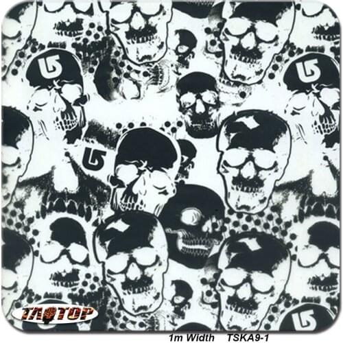 1m 50Sq TSKA9-1 Skull PVA Water Transfer Film Hydro Graphic Film Water Transfer Printing Film