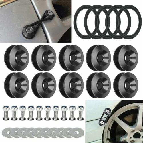 10 Pcs Aluminum Durable Car Quick Release Fasteners Kit For Car Bumpers Trunk Fender Hatch Lids Car-styling