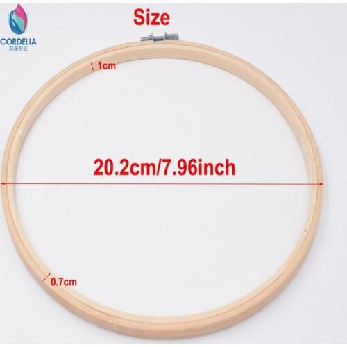 5 pcs Korean fashion high quality 20cm circular cross stitch frame as home wall sticker photo hoops embroidery hoops bamboo tool