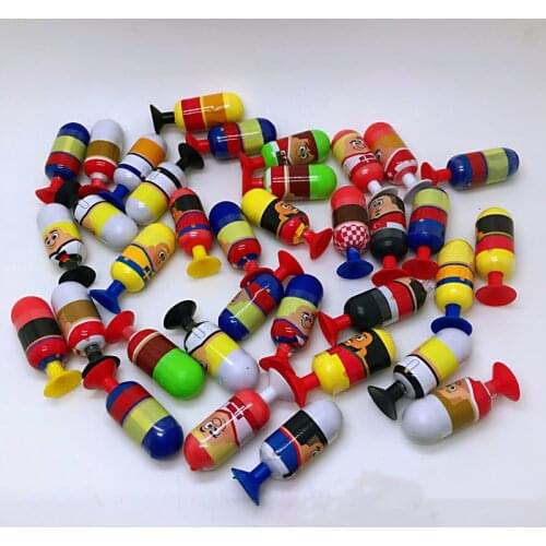 50pcs/lot mini pill stikeezs figures capsule chef worker man stick toy gift for kid children boy girl