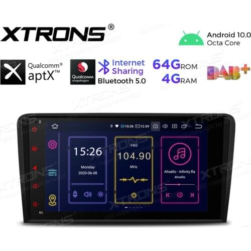 Android 10.0 Qualcomm Bluetooth 5.0 Car Stereo Player multimedia for Audi A3 8P 2003-2009 2010 2011 2012 S3 RS3 Sportback NO DVD