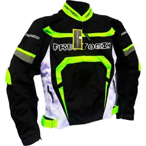 Free shipping 1pcs Outdoor Sports Equipment Men Ventilation Racing Motorcycle Riding Jacket with 5pcs pads