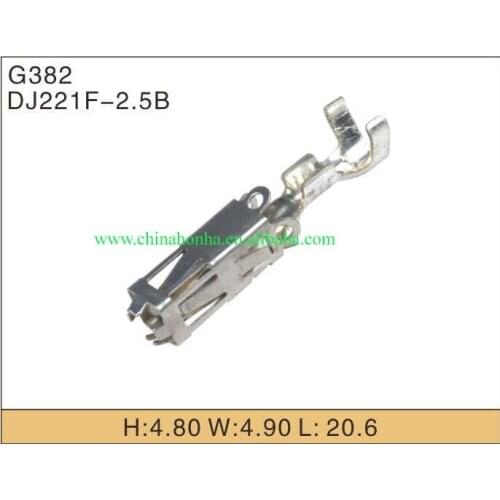 Free shipping 100pcs auto wire Harness terminal for elcetric connector crimp loose pins loose terminals DJ221F-2.5B