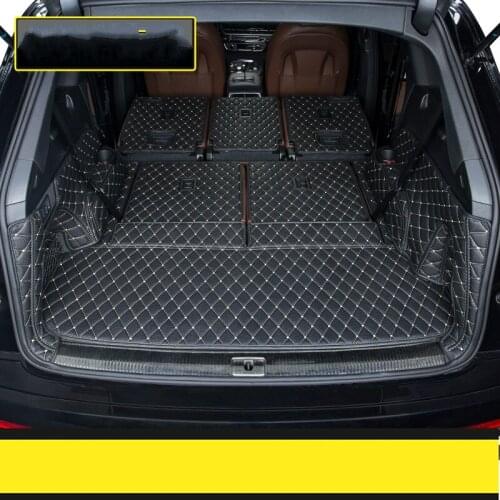 No Odor Custom 3D Waterproof Boot Carpets Non Slip Car Trunk Mats for 2016-2019 Year New Audi Q7 5 Seats and 7 Seats