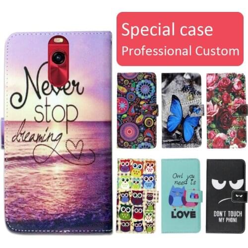 Fashion cartoon printed flip wallet leather case for Vertex Impress Lagune with Card Slot phone bag book case,free gift