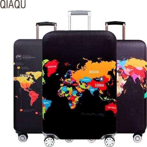 QIAQU Travel Suitcase Protective Cover Luggage Case Elastic Luggage Dust Cover Apply to 18''-32'' Suitcase Travel Accessories