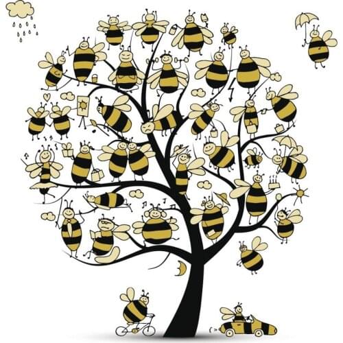 DABOXIBO Bee Tree Clear Stamps Mold For DIY Scrapbooking Cards Making Decorate Crafts 2020 NEW