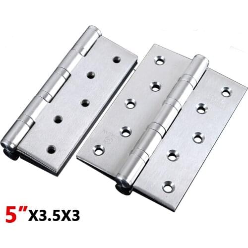 Wooden/ Steel Door Hinge 304 Stainless Steel Bearing Folding Room Door Hinges 2pcs