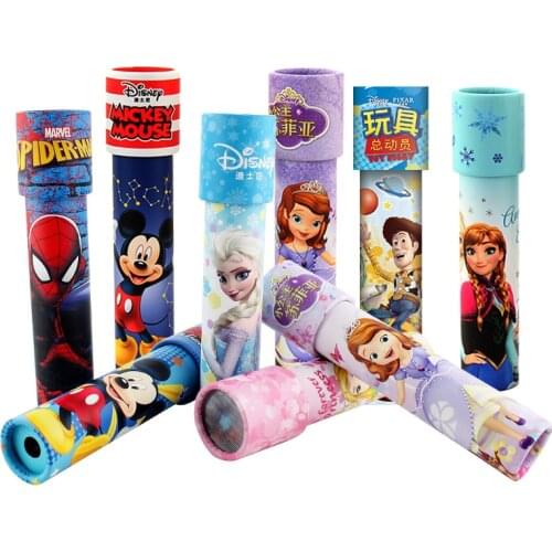 Disney Frozen 2 Mickey Princess Kaleidoscope Multi-prism Kaleidoscope Childrens Educational Toy Kaleidoscope