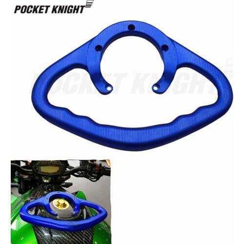 For KAWASAKI Z800 Z1000 ER-6N ER-6F Motorcycle Accessories CNC Passenger Handgrips Hand Grip Tank Grab Bar Handles Armrest Black