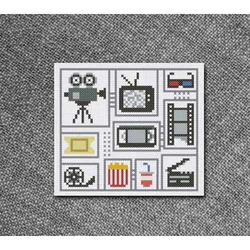 Customized Embroidery Movie and Films Cross Stitch Kit for Adults with 100% Cotton Floss & Free Shipping for Home Wall Decor