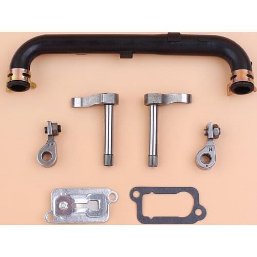 Intake Exhaust Valve Rocker Arm Fuel Hose Plate Kit Fit Honda GX35 GX 35 35.8cc 4-Cycle Gas Engine Motor Trimmer Brush Cutters