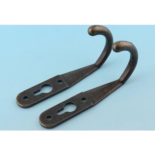 Strong Wall Mount Coat Bag Hat Hanging Hooks Vintage Wall Hook with Screw Solid Brass hook furniture hardware