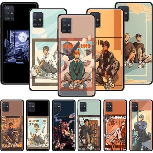 Cute Anime Oya Haikyuu For Samsung Galaxy A70 A52 4G A12 Case Phone Cover Soft For Samsung A72 A10S A20E A50 A40 A32 5G Coque