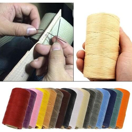 150D 260m Cotton Leather Sewing Waxed Thread Cord Leather Craft 0.8mm Diameter String Line Thread Leather Stitching Tool DIY