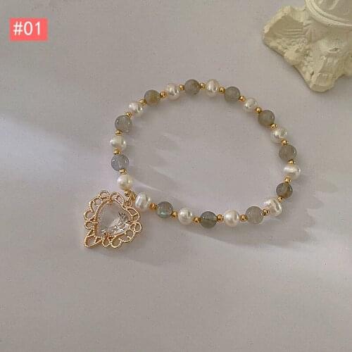 New Arrivals Womens Fashion Bracelets Various Styles Alloy Crystal Stone Pearl Beaded Bracelets Female Charm Prom Jewelry Gifts