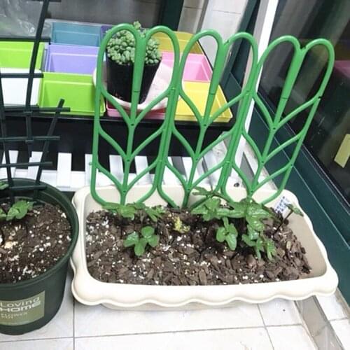 12 Garden Trellis Climbing Plant Support Stake for Mini Indoor Plants Pots .Flower Pot Gardening Plastic Insert