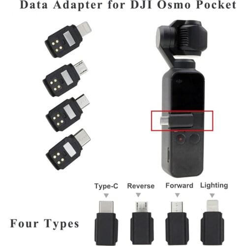 OSMO Pocket Android Data Connector for DJI OSMO Pocket Handheld Gimbal Forward Reverse Type-c Lighting Cable Line Data Adapter