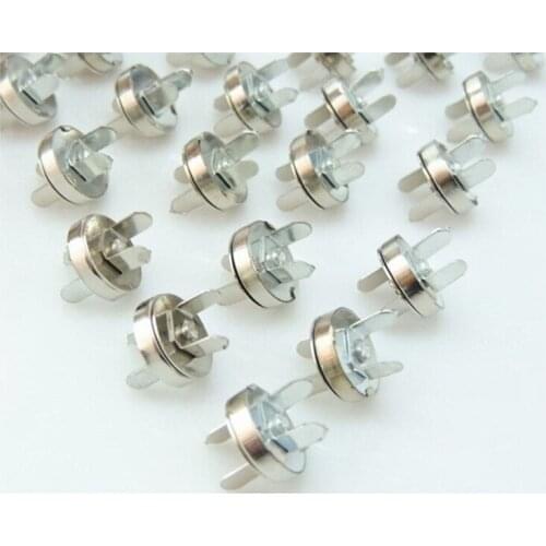 20Set 14*3.5mm Nickel Magnetic Snaps Bag Clasp Metal Button Fastener Sewing Craft Home Essential