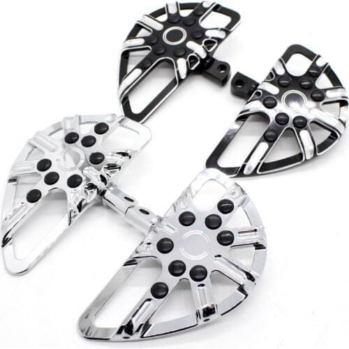 Motorcycle Rider Driver Footrest Rest Foot Pegs Passenger Floorboard Pedal For Harley Touring Road King Dyna Sportster 883 1200